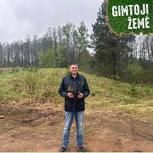 Zarasų rajone medelyną turintis miškininkas Kęstutis Stankevičius.