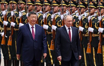 Xi Jinpingas ir Vladimiras Putinas