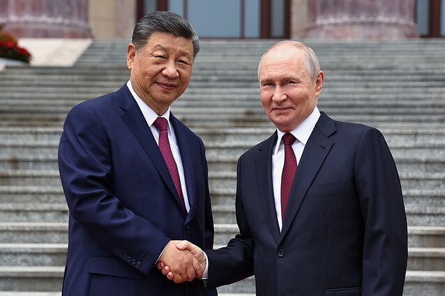 Xi Jinping i Włodimir Putin