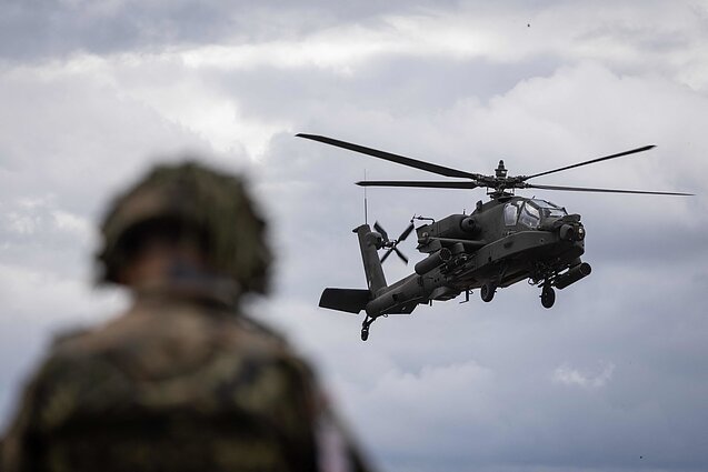 NATO sąjungininkų karinės pratybos Oržyše, šiaurės vakarų Lenkijoje