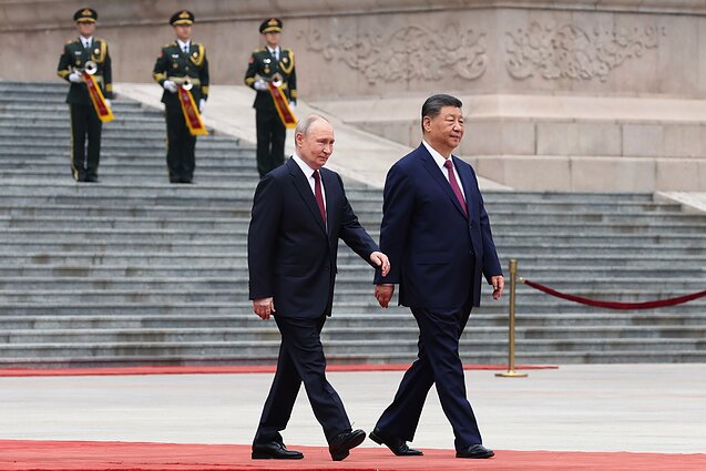 Vladimiras Putinas ir Xi Jinpingas
