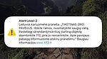 Gyventojams išsiųsti pranešimai apie galimą droną
