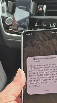Netoli Lietuvos sienos galimai pastebėtas dronas