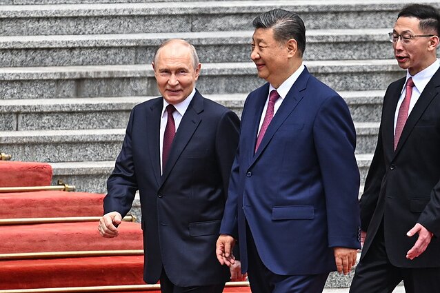 Vladimiras Putinas ir Xi Jinpingas