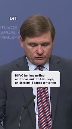NKVC vadovo Vilmanto Vitkausko komentaras apie galimai į Lietuvą įskridusį droną