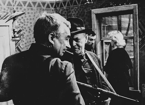 Iš kairės: Vaclovas Muraška, Alfonsas Radzevičius, Gintas Žilys, Regina Ulbinaitė-Stonkienė. 1968 m.  