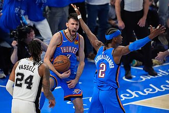 Vakarų konferencijos finalas: „Thunder“ – „Spurs“