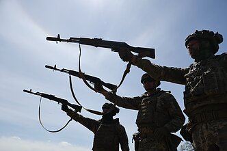 Ukrainos kariuomenės rekrūtai. Asociatyvi nuotr. Ukrainos kariuomenės rekrūtai. Asociatyvi nuotr.