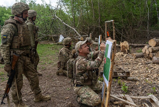 Ukrainos kariuomenės rekrūtai. Asociatyvi nuotr. Ukrainos kariuomenės rekrūtai. Asociatyvi nuotr.