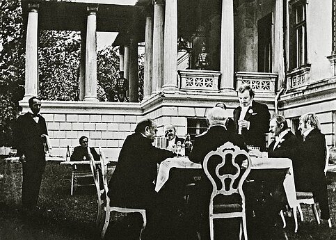 Filmavimas Gelgaudiškio dvare. 1972 m. 