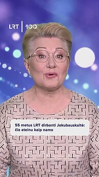 Regina Jokubauskaitė televizijoje jau skaičiuoja 55 metus