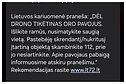 Pranešimas dėl oro pavojaus