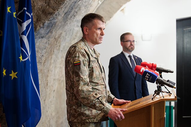 Konferencja prasowa Robertasa Kaunasa ir Giedriusa Premeneckasa Konferencja prasowa Robertasa Kaunasa ir Giedriusa Premeneckasa