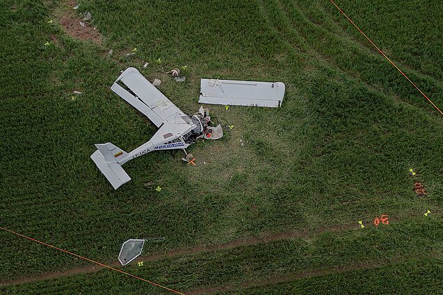 Netoli Rokonių kaimo nukrito lėktuvas, pilotas žuvo