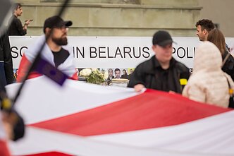 Solidarumo mitinge Vilniuje išreikštas palaikymas Baltarusijos politiniams kaliniams Solidarumo mitinge Vilniuje išreikštas palaikymas Baltarusijos politiniams kaliniams
