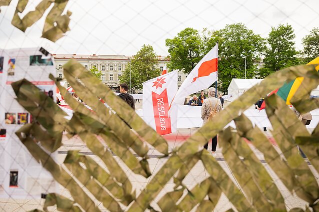 Solidarumo mitinge Vilniuje išreikštas palaikymas Baltarusijos politiniams kaliniams Solidarumo mitinge Vilniuje išreikštas palaikymas Baltarusijos politiniams kaliniams