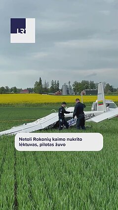 Netoli Rokonių kaimo nukrito lėktuvas