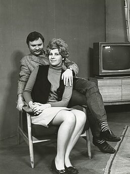 Irena Lukoševičienė ir Bronius Talačka. 1972 m. 