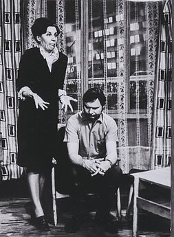 Julija Adamkevičienė ir Bronius Talačka. 1972 m. 