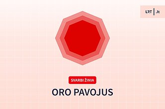 Raudona – oro pavojus