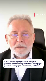Sysas siūlo naikinti paramą, kaupiantiems pensijai: spręskime šiandienos problemas