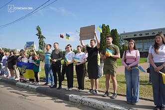 Ukrainos Didvyrių dienos minėjimas Sumuose