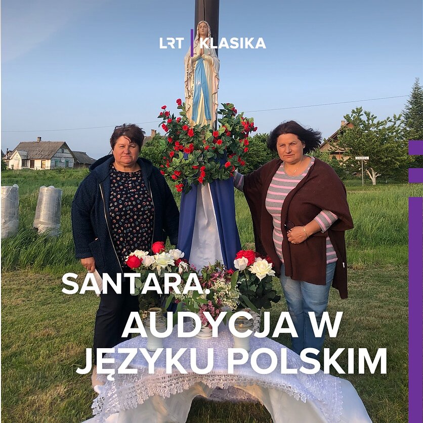 Fot. Archiwum prywatne Władysławy Żukowskiej, Obchody Matki Bożej majowej w rejonie trockim