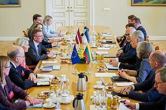 A meeting in Vilnius on Tuesday between European Commission President Ursula von der Leyen and the presidents of Lithuania, Latvia and Estonia.