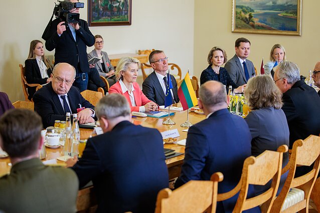 Ursulos von der Leyen ir Baltijos šalių prezidentų susitikimas Ursulos von der Leyen ir Baltijos šalių prezidentų susitikimas