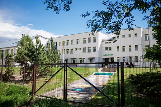 Gaisras Riešės gimnazijoje