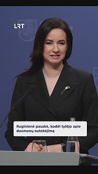 Ruginienė paaiškina, kodėl visuomenės neinformavo dėl duomenų nutekėjimo