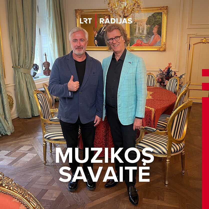 Asmeninio albumo nuotr., Laidos vedėjas Ramūnas Zilnys ir Andre Rieu