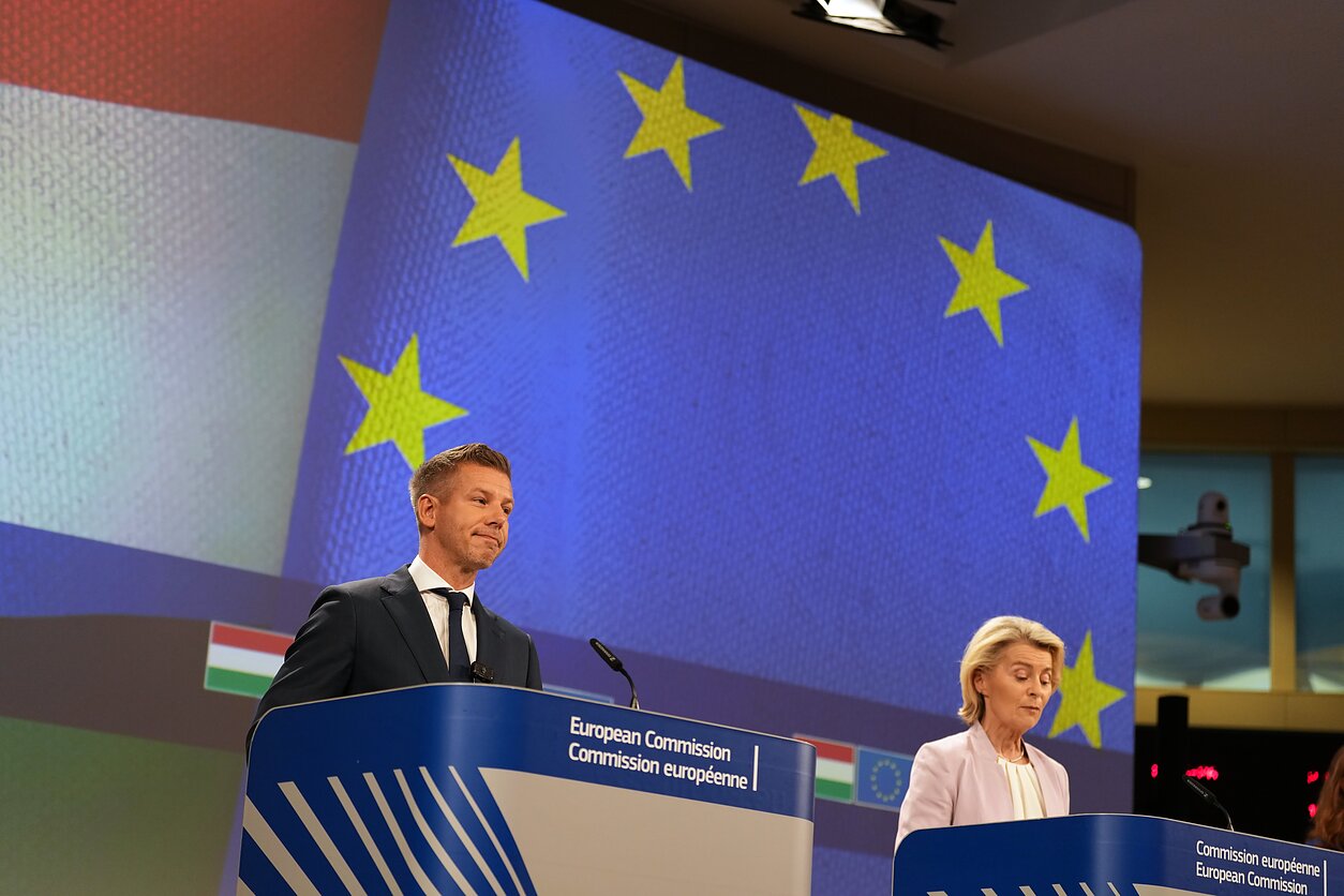 Peteris Magyaras ir Ursula von der Leyen Peteris Magyaras ir Ursula von der Leyen