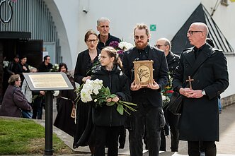 Į paskutinę kelionę išlydimas R. Budrys