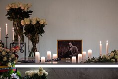 Visagine atsisveikinama su parlamentaru, olimpiečiu Jevgenijumi Šuklinu Visagine atsisveikinama su parlamentaru, olimpiečiu Jevgenijumi Šuklinu