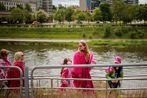 Šaltibarčių festivalyje – rožinis ėjimas