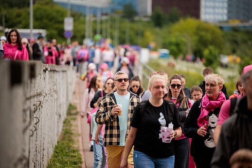 Šaltibarčių festivalyje – rožinis ėjimas