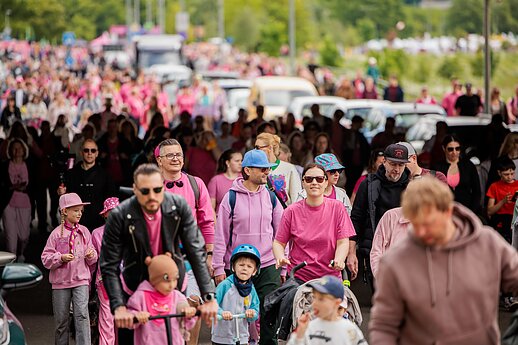 Šaltibarčių festivalyje – rožinis ėjimas