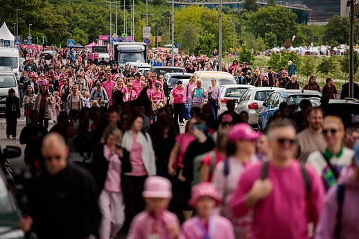 Šaltibarčių festivalyje – rožinis ėjimas