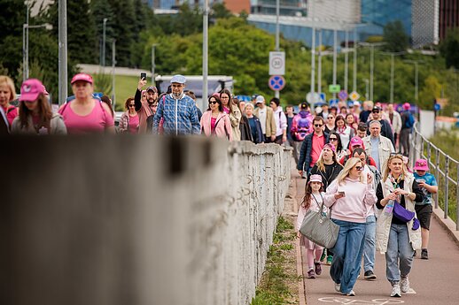 Šaltibarčių festivalyje – rožinis ėjimas