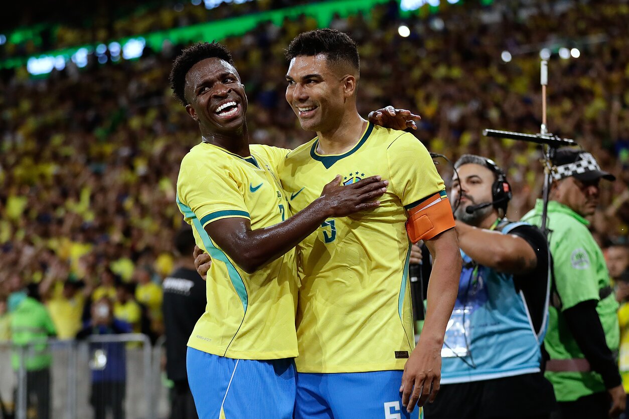 Vinicius Junioras ir Casemiro Vinicius Junioras ir Casemiro