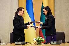 Julija Svyrydenko ir Inga Ruginienė Julija Svyrydenko ir Inga Ruginienė