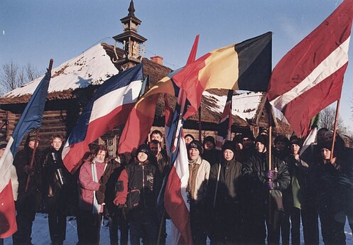 Filmavimo momentas. Rumšiškės. 1999 m. 