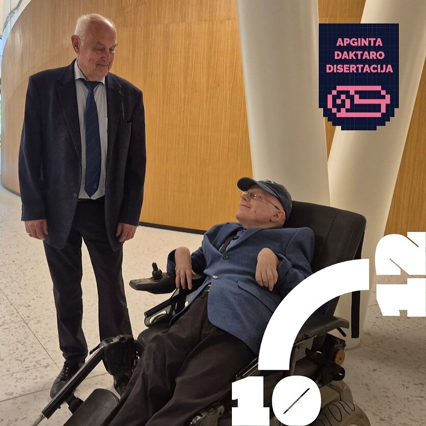 Medicinos fakulteto archyvo nuotr., dr. Modestas Motiejauskas ir prof. habil. dr. Gintautas Dzemyda