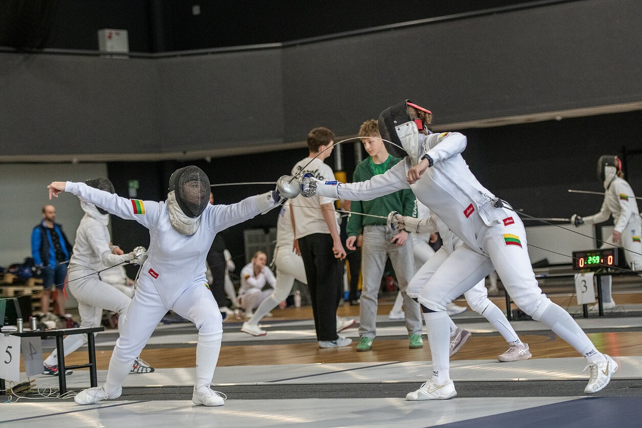 Lietuvos U23 fechtavimosi čempionai – Šimkutė ir Lozenko