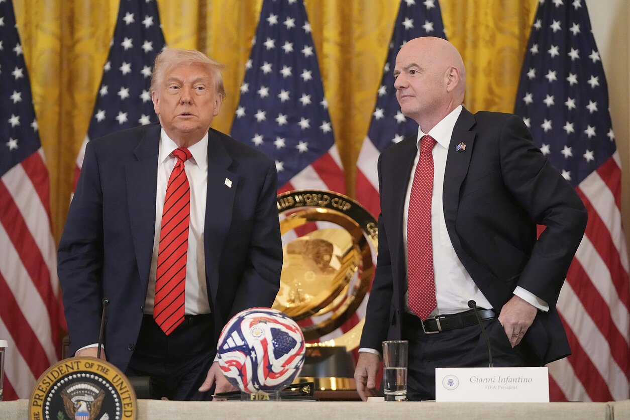 Donaldas Trumpas ir Gianni Infantino