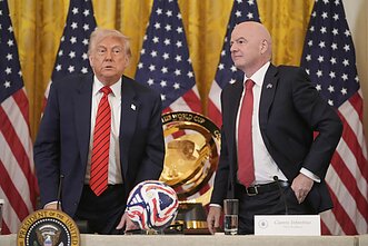 Donaldas Trumpas ir Gianni Infantino