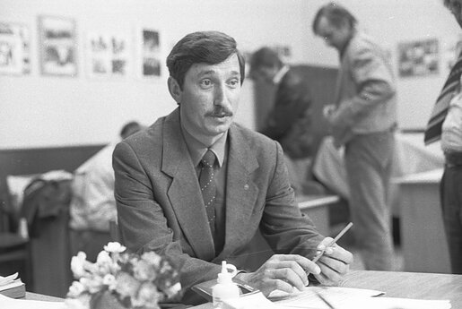 Techninio centro inžinierius Vytautas Marozas. 1991 m. 
