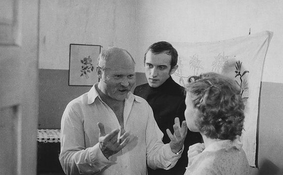 Bronius Talačka (kairėje), Valentinas Masalskis. 1981 m. 