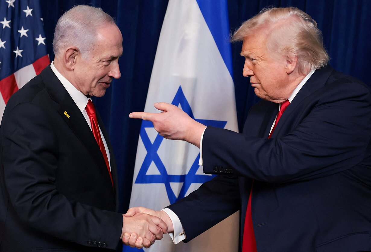 B. Netanyahu ir D. Trumpas B. Netanyahu ir D. Trumpas